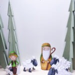 blogadventskalender 2021 - diy weihnachtskrippe für kinder: die hirten & schafe